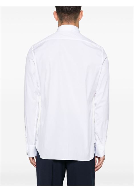 White classic-collar poplin shirt Zegna - men ZEGNA | 9MS0JI804100A8100