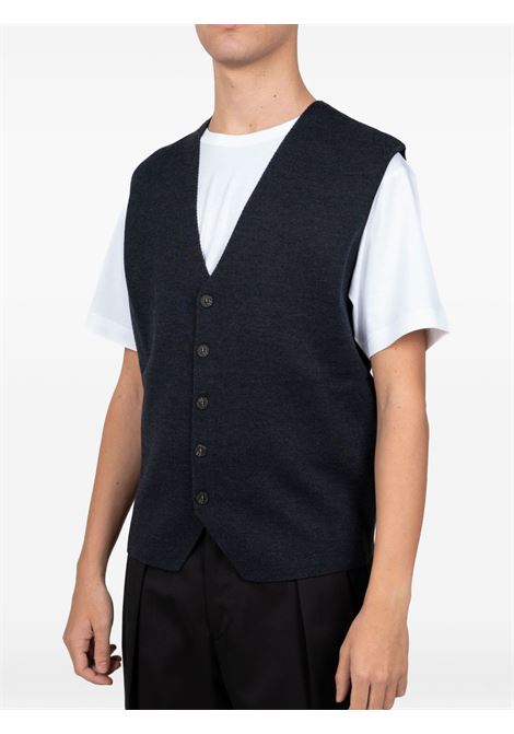 Grey knitted-design vest Kangra - men KANGRA | 90050700066