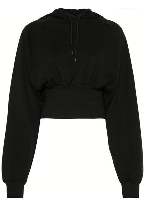 Black cropped hooded sweatshirt Adidas by stella mc cartney - women ADIDAS BY STELLA MC CARTNEY | Sweatshirts | JG1543BLK