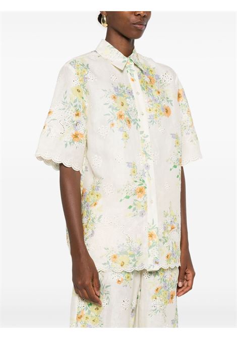 Cream  floral-print shirt Alemais - women ALEMAIS | 5120TCRM