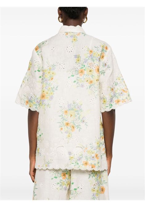Cream  floral-print shirt Alemais - women ALEMAIS | 5120TCRM