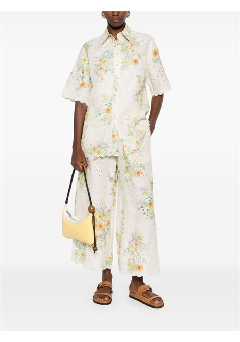 Cream  floral-print shirt Alemais - women ALEMAIS | 5120TCRM