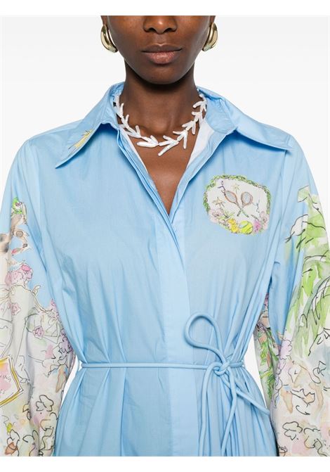 Abito in cotone con stampa in celeste Alemais - donna ALEMAIS | 5166DSKY