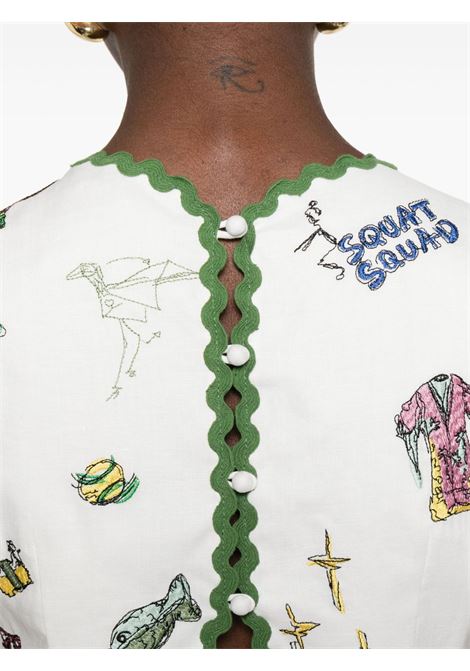 Abito con stampa grafica in crema Alemais - donna ALEMAIS | 5181DCRM