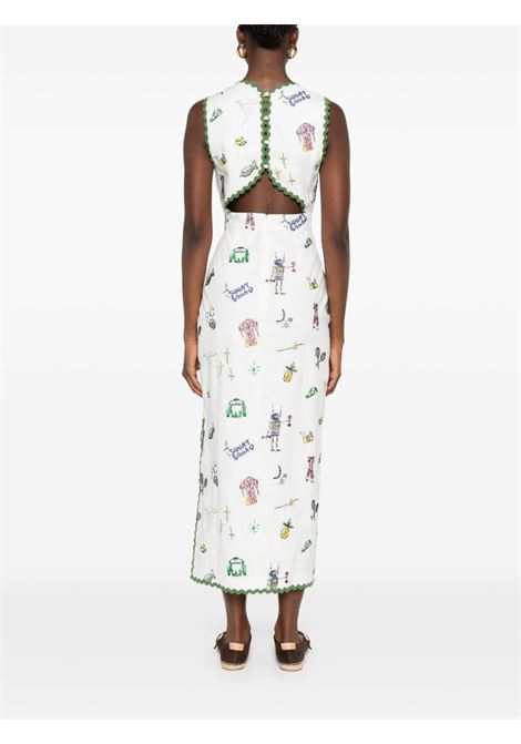 Abito con stampa grafica in crema Alemais - donna ALEMAIS | 5181DCRM