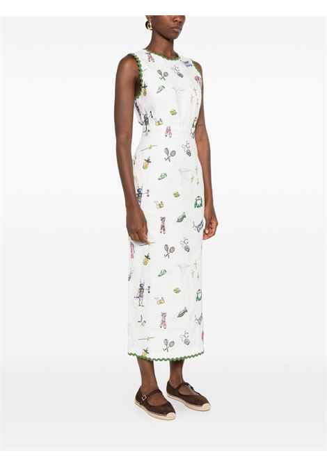 Abito con stampa grafica in crema Alemais - donna ALEMAIS | 5181DCRM
