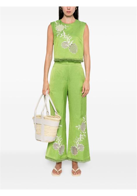 Top ricamato Luisa in verde Alemais - donna ALEMAIS | 5312TGRN