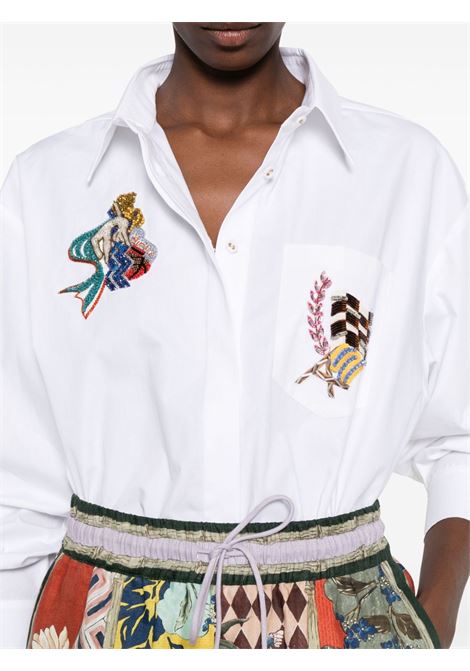 White embroidered cotton shirt Alemais - women ALEMAIS | 5465TWHT