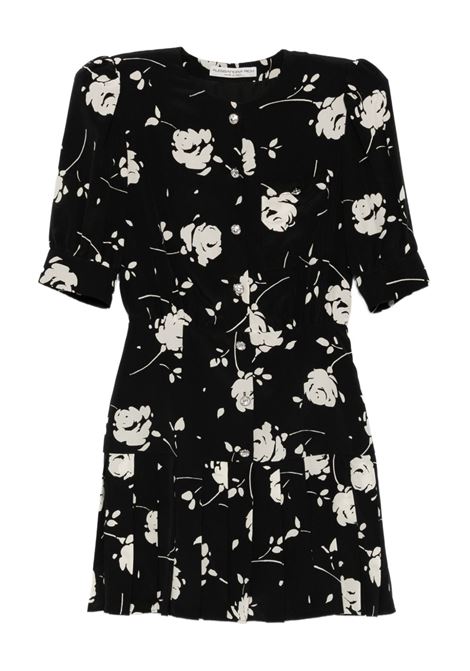 Black rose-print mini dress Alessandra Rich - women ALESSANDRA RICH | Dresses | FABX4116F45670900