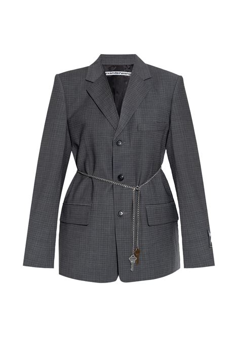 Grey detachable chain-link blazer Alexander Wang - women ALEXANDER WANG | Blazers | 1WC3252663085