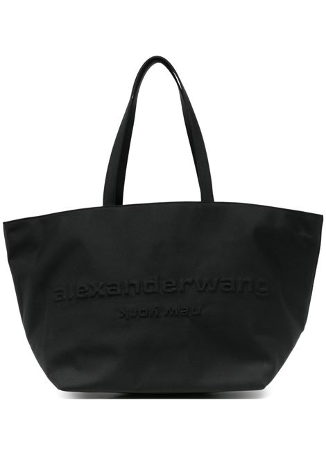 Borsa a spalla Punch con logo goffrato in nero Alexander Wang - donna ALEXANDER WANG | Borse tote | 20224T02T001