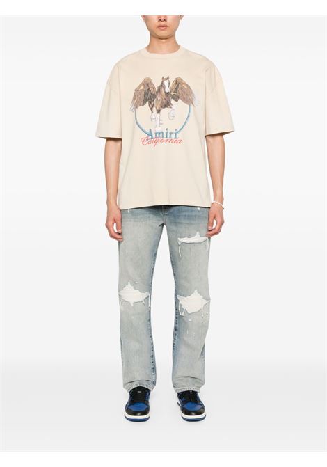 Jeans di cotone in blu Amiri - uomo AMIRI | AMDNGH1085ANTQUINDG