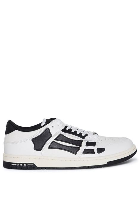 White and black Skel Top Low sneakers Amiri - men AMIRI | AMFOSR1047WHTBLK