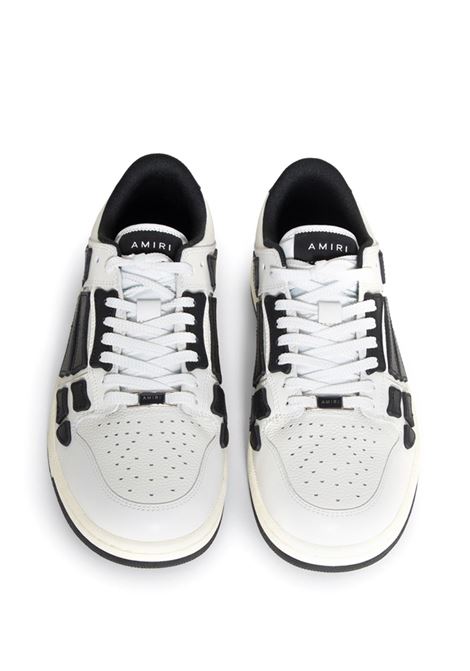 White and black Skel Top Low sneakers Amiri - men AMIRI | AMFOSR1047WHTBLK