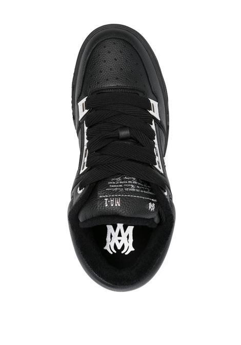 Sneakers in pelle con logo in nero Amiri - uomo AMIRI | AMFOSR1152BLK