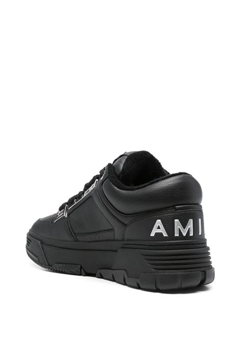 Sneakers in pelle con logo in nero Amiri - uomo AMIRI | AMFOSR1152BLK