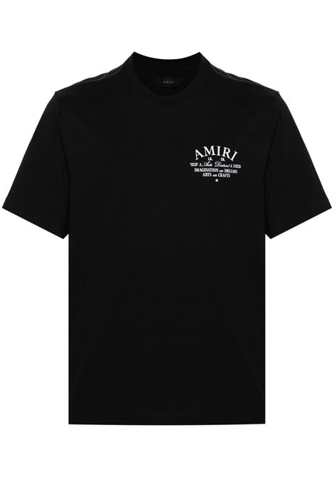 T-shirt con logo in nero Amiri - uomo AMIRI | AMJYTE1071BLK