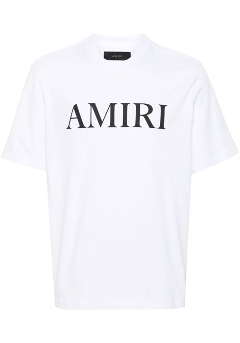 White rubberised-logo T-shirt Amiri - men AMIRI | AMJYTE1073WHT