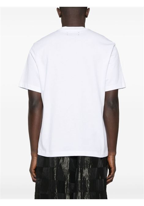 White rubberised-logo T-shirt Amiri - men AMIRI | AMJYTE1073WHT