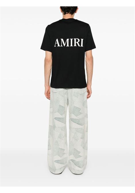 T-shirt con logo in nero Amiri - uomo AMIRI | AMJYTE1074BLK