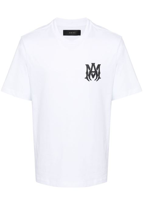 T-shirt con logo in bianco Amiri - uomo AMIRI | AMJYTE1074WHT