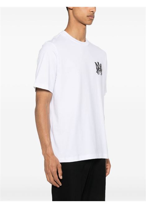 T-shirt con logo in bianco Amiri - uomo AMIRI | AMJYTE1074WHT