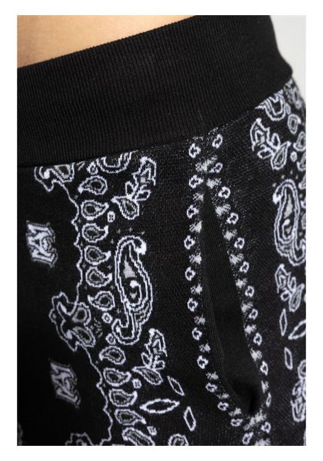 Shorts con stampa bandana in nero Amiri - uomo AMIRI | AMKNSH1020BLK