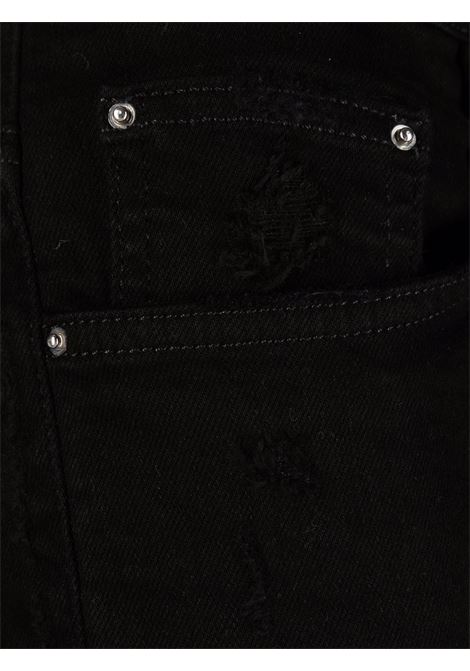 Jeans skinny con applicazione in nero Amiri - uomo AMIRI | PXMD002BLK