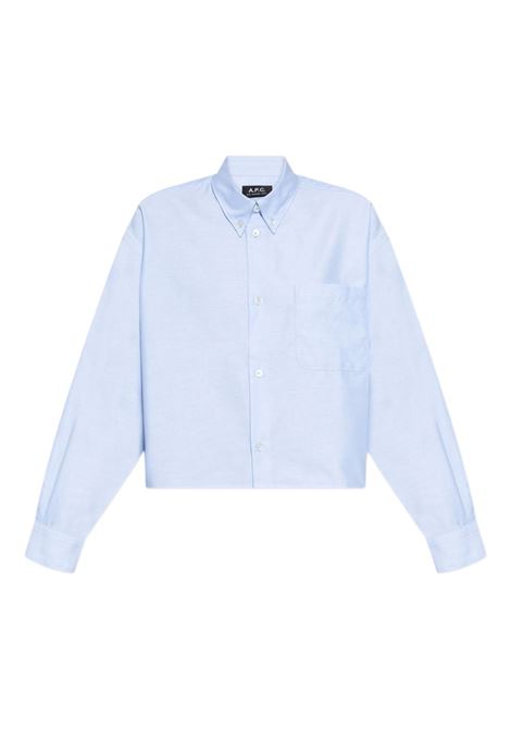 Camicia sophia in azzurro a.p.c. - donna A.P.C. | COECKF12632IAB