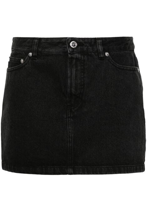 Black mid-rise denim miniskirt a.p.c. - women