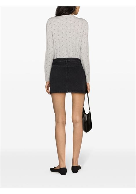 Minigonna denim a vita media in nero a.p.c. - donna A.P.C. | COGEXF06093LZE