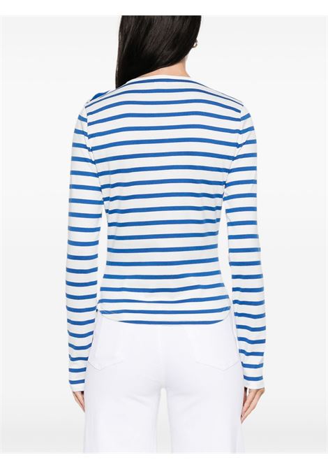 T-shirt a righe in blu e bianco A.P.C. - donna A.P.C. | COHJGF26532AAB