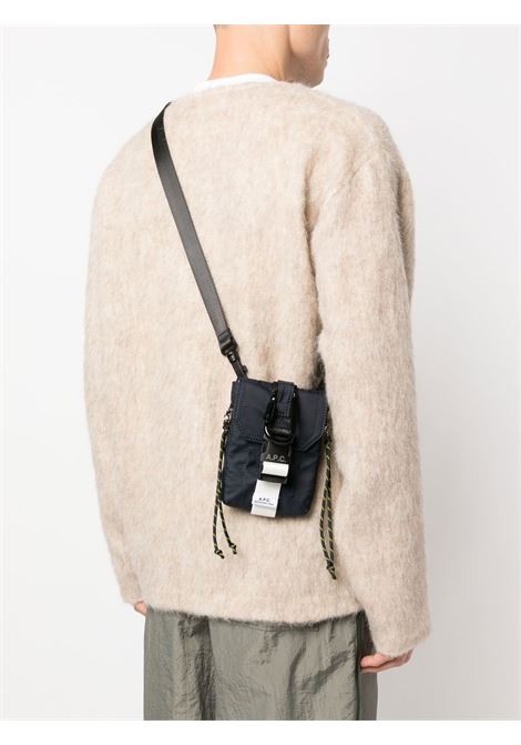 Borsa a tracolla trek in blu - A.P.C -  uomo A.P.C. | PAAFHH61733IAK