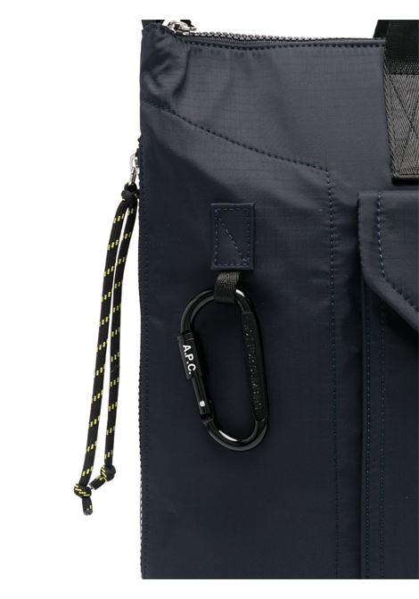 Blue logo-tag tote bag A.P.C. - men A.P.C. | PAAFHH61929IAK