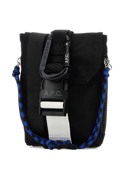 Borsa a tracolla con cinghia a moschettone in nero A.P.C. - uomo A.P.C. | PAAGRH61733LZZ
