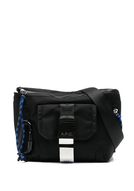 Borsa a tracolla treck in nero A.P.C. - uomo A.P.C. | PAAGRH62219LZZ