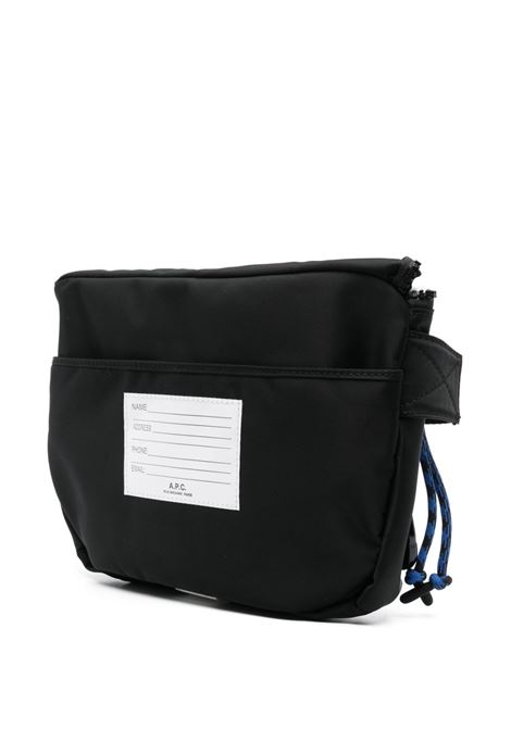 Borsa a tracolla treck in nero A.P.C. - uomo A.P.C. | PAAGRH62219LZZ
