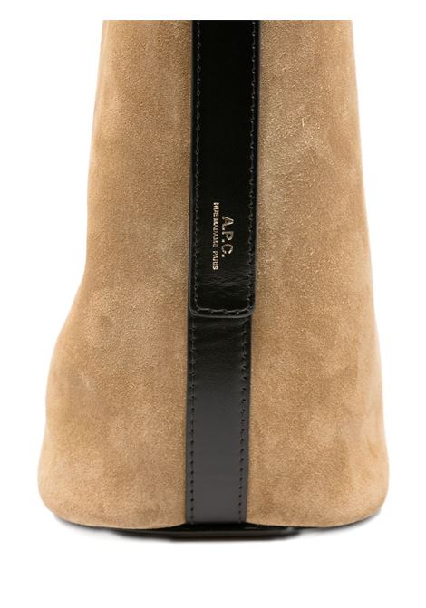Beige zip-top shoulder bag A.P.C. - women A.P.C. | PXCALF61902TBK