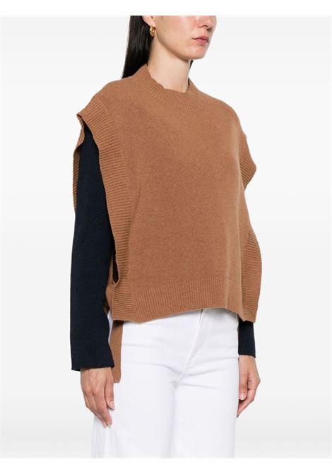 Gilet in maglia in marrone A.P.C. - donna A.P.C. | WOASAF23430CAB