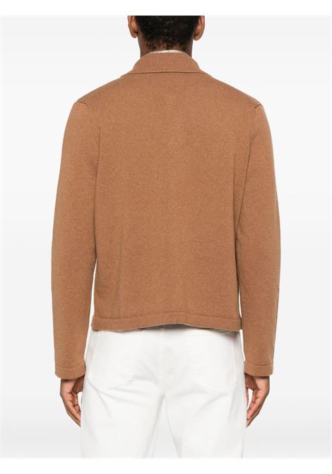 Camel beige buttoned patch-pocket cardigan A.P.C. - men A.P.C. | WOASBM03005CAB