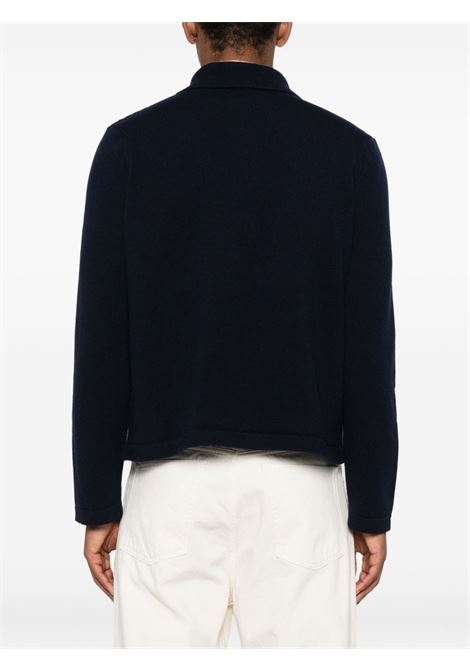 Blue buttoned patch-pocket cardigan A.P.C. - men A.P.C. | WOASBM03005IAK