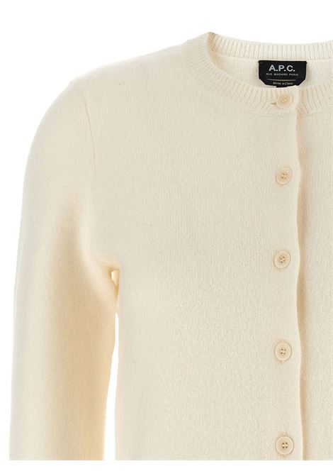 Cardigan con bottoni in avorio A.P.C. - donna A.P.C. | WVBDKF22301AAD