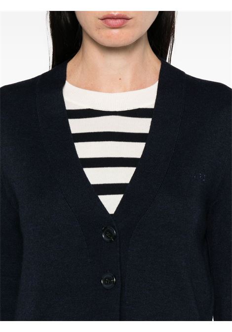 Cardigan con scollo a V in blu notte A.P.C. - donna A.P.C. | WVBEEF22328IAK