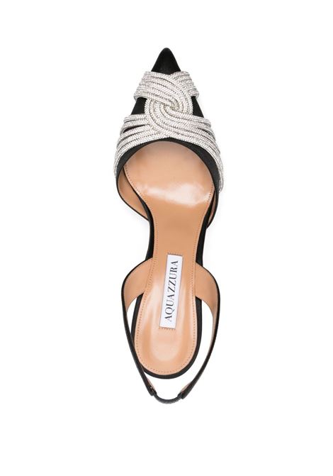 Black Gatsby 75mm slingback pumps Aquazzura - women AQUAZZURA | GASMIDL1SAT000
