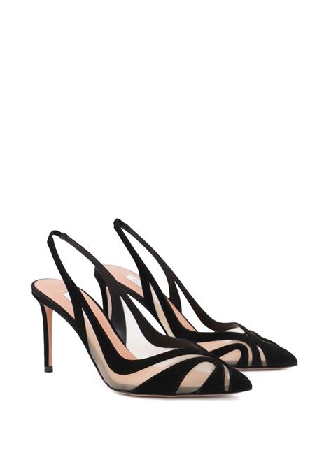 Black lune 85mm pumps Aquazzura - women AQUAZZURA | LNEMIDL0SFE000
