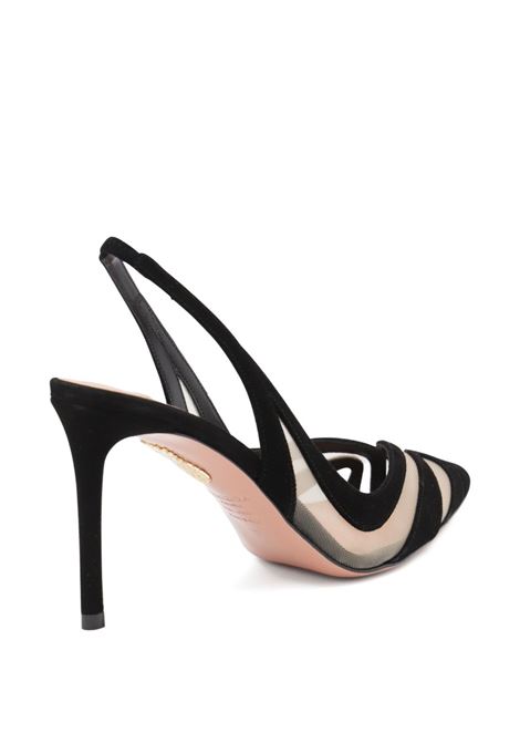 Black lune 85mm pumps Aquazzura - women AQUAZZURA | LNEMIDL0SFE000