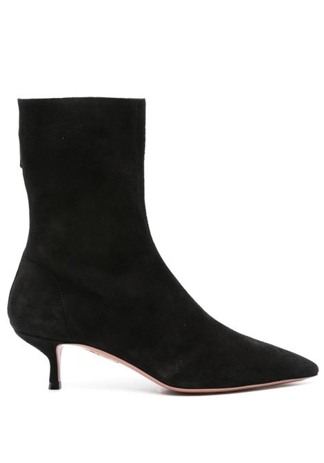 Black 55mm montmartre  suede boots Aquazzura - women