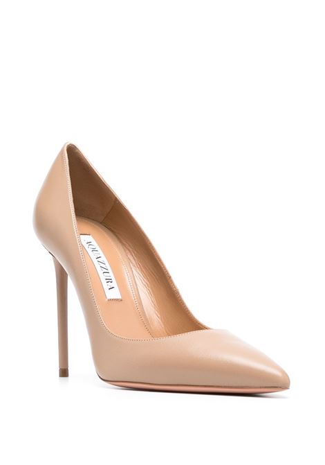 Beige Purist 105mm pointed-toe pumps Aquazzura - women AQUAZZURA | PURHIGP1NAPNND