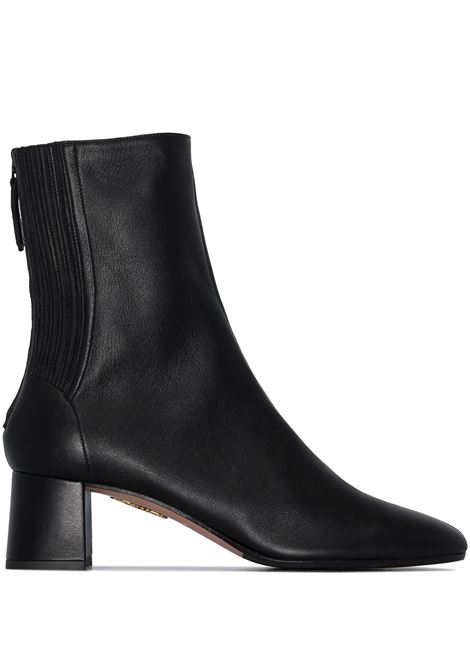 Black Saint Honore 50mm leather boots Aquazzura - women