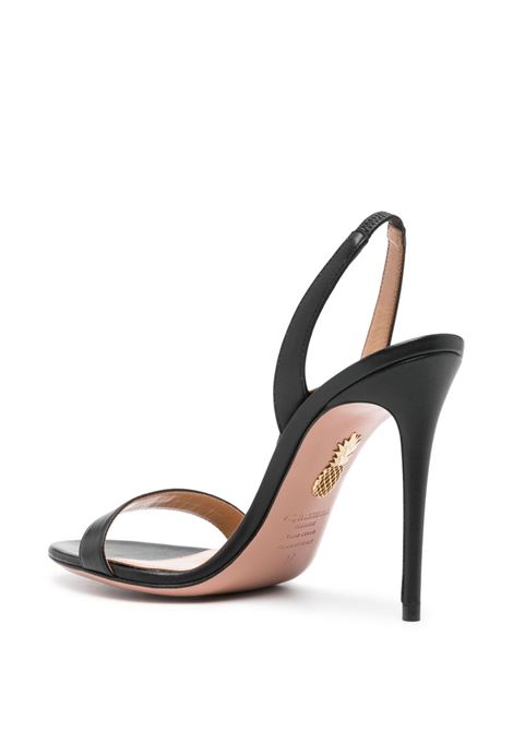 Black 105mm So Nude sandals Aquazzura - women AQUAZZURA | SNUHIGS0NAP000